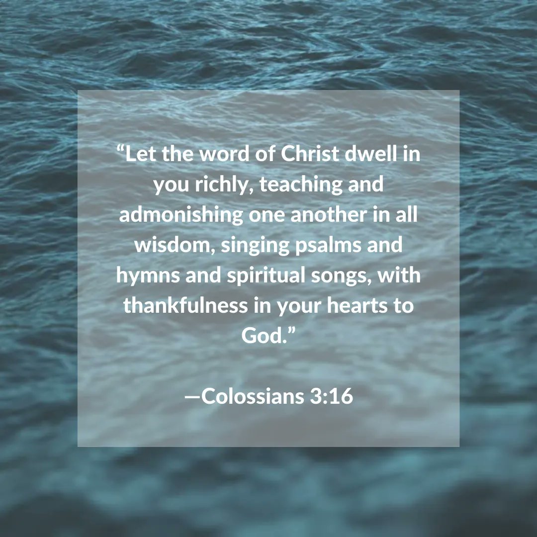worldconcern's tweet photo. “Let the word of Christ dwell in you richly, teaching and admonishing one another in all wisdom, singing psalms and hymns and spiritual songs, with thankfulness in your hearts to God.” –Colossians 3:16 #scripturepost https://t.co/OeXCpePaZO
