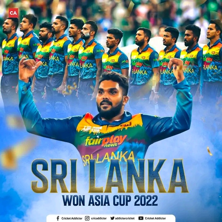 AmAnALy09's tweet photo. Let's congrts SirLanka on their winning #AsiaCup2022Final #BabarAzam #sirlinka #PCB https://t.co/oLXQh2Loe6