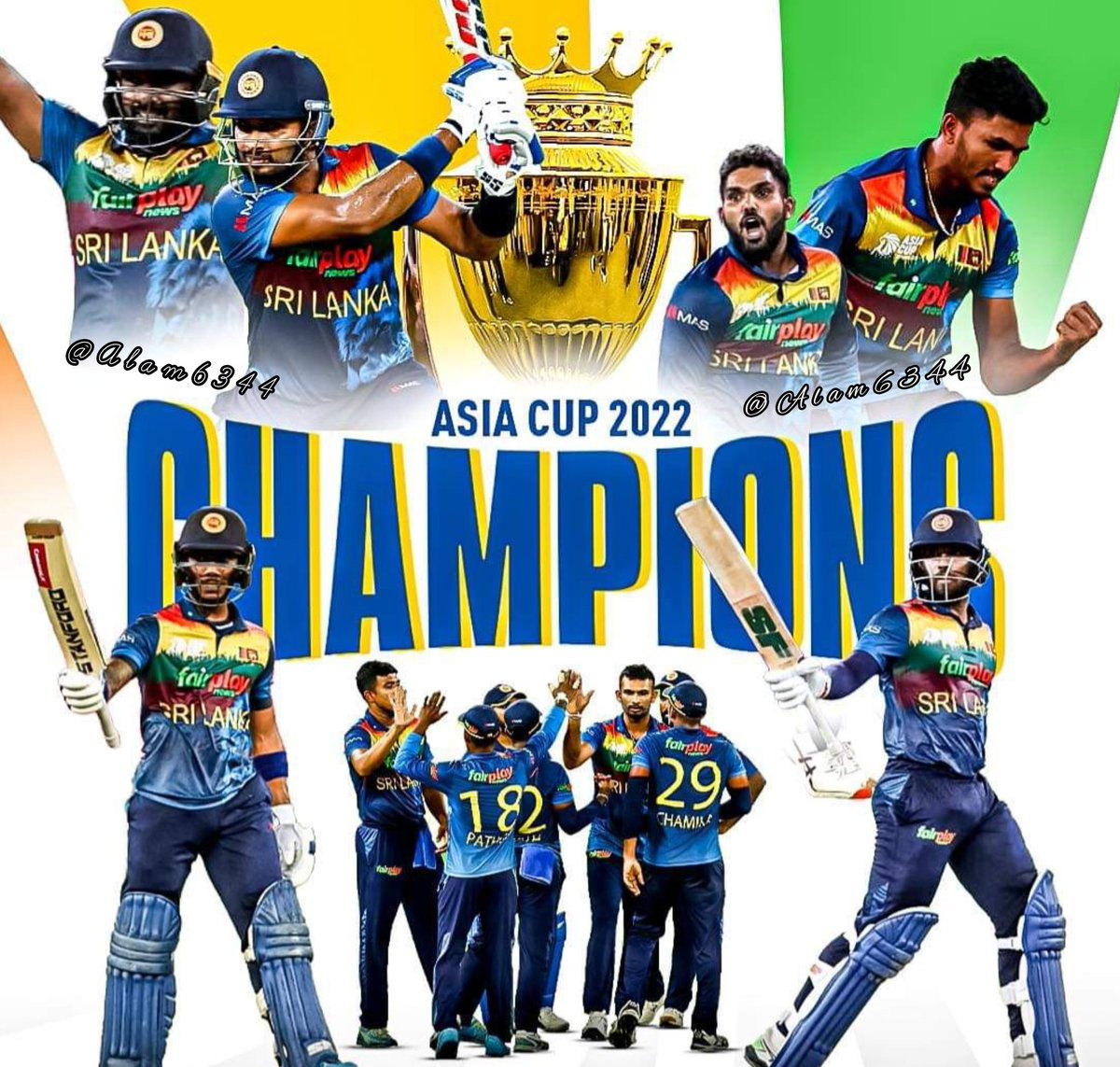 कौन कहता है टॉच जीतो मैच जीतो।
Sri Lanka छठी बार बना चैंपियन।
#AsiaCup2022 Congratulations
<a href="/Alam6344/">ϻᵤₛₕₜₐqᵤₑ Aₗₐₘ</a> 
@alam_raaj15