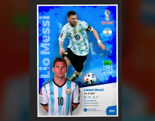 Merca20's tweet photo. Rediseñan estampa de Messi en el álbum de Panini; resultado enamora - https://t.co/5gYilQ6sVo https://t.co/Ud2XiuTxAd