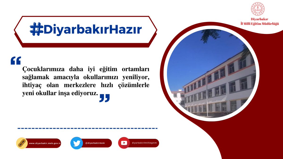Vkocilkokulu's tweet photo. Biz Hazırız
#DiyarbakırHazır
@tcmeb @aliihsansu @Murat4Kucukali @BaglarKaymakam @Mehmet_Bulut21 https://t.co/KGjYJl8UtP