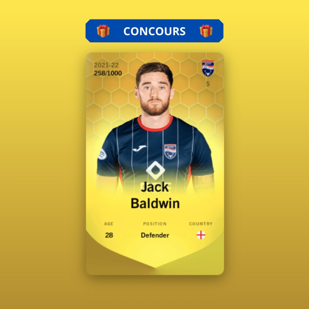 EliteSorare's tweet photo. 🎁 CONCOURS SORARE 🎁

Tente de gagner la carte Limited de : Jack Baldwin🔥
Pas de nouvelles du précédant gagnant.

1️⃣ Follow@EliteSorare 
2️⃣ RT♻️
3️⃣ Like❤️

Fin du concours le 13/10 à 20h ⏰

Bonne chance à tous🍀

#Sorare #Concours #Giveaway #NFTs #NFTGiveaway #Crypto #Ethereum https://t.co/RpwRsDXxUk