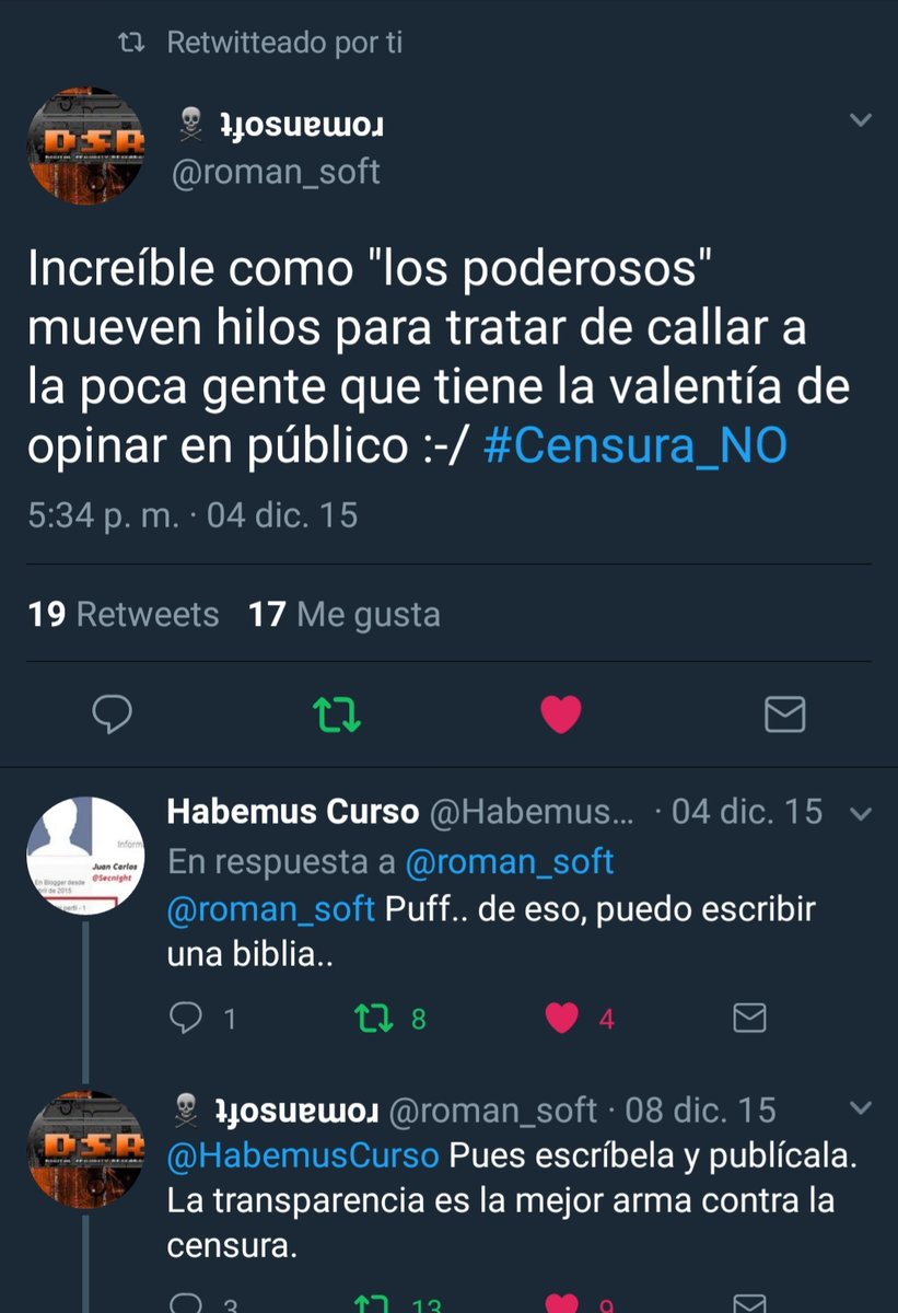 Guardado x su contenido,veracidad, realidad y q en nuestro sector s da pero d manera 'invisible' para aunque nosotros sepamos d sobra quien/es censuran lo q otros saben para q no s tome en cuenta...y esto no conduce a nada,al contrario...conduce a corrupción y 'amiguetes'