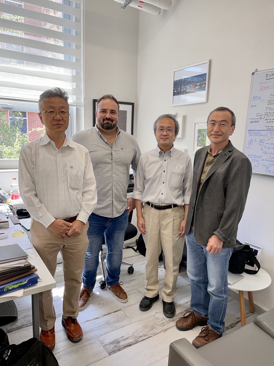 YanivElkouby's tweet photo. A pleasure to have pilars in the fields of #meiosis and #germ_cell #development in #zebrafish and #medaka, Noriyoshi Sakai, Minoru Tanaka, and Tatsuyuki Takada, visiting our lab today.
An honor to share with them our #gonad #imaging protocols (by @thezebrafishguy)
🐟🐠🔬 https://t.co/IfpQECwyJT