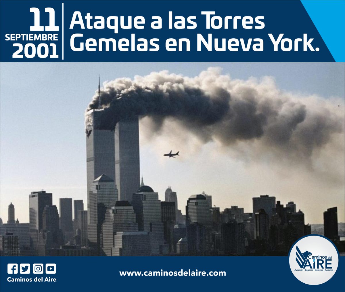 SinReservasInfo's tweet photo. #UnDíaComoHoy 11 de Septiembre pero de 2001, #EstadosUnidos sufrió uno de los atentados terroristas más certeros.
🌐 https://t.co/9B3x2rkALw
#CaminosdelAire #Aviación #Atentados #TorresGemelas #WTC #NuevaYork #Pentágono #Pensilvania #11S #HoyenlaHistoria #Efeméride #11deSep https://t.co/U6yyvYxPe1