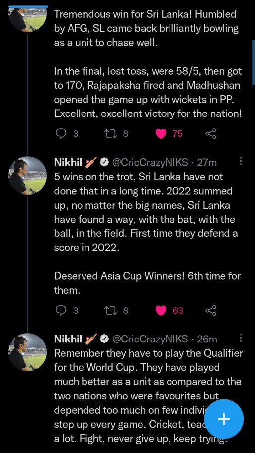 Sandhiya_18's tweet photo. That is why I love sports..💙
Nice @CricCrazyNIKS https://t.co/Y5WpJ5EzFV