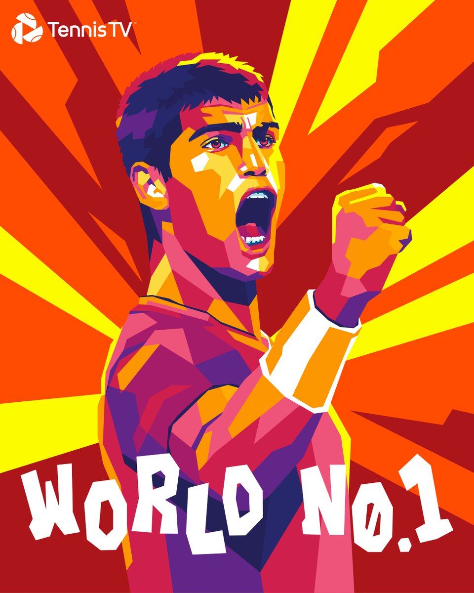 TennisTV's tweet image. At 19 years 4 months - the YOUNGEST ATP No.1 EVER 🤯

🇪🇸 CARL1TOS 🇪🇸

#USOpen @carlosalcaraz
