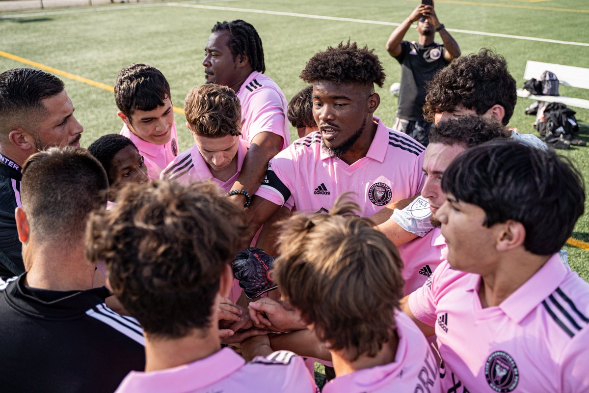 InterMiamiCF's tweet photo. Fútbol unites 💗🖤⚽️

Our 2022 #InterMiamiCF Special Olympics Unified Team made its season debut yesterday with a thrilling 4-6 win against the Chicago Fire FC. 

Check out the highlights and special moments leading up to their match here: https://t.co/KiCzaAieLZ https://t.co/q9BijeSa5H