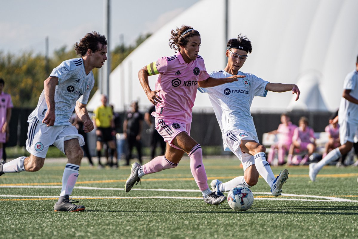 InterMiamiCF's tweet photo. Fútbol unites 💗🖤⚽️

Our 2022 #InterMiamiCF Special Olympics Unified Team made its season debut yesterday with a thrilling 4-6 win against the Chicago Fire FC. 

Check out the highlights and special moments leading up to their match here: https://t.co/KiCzaAieLZ https://t.co/q9BijeSa5H