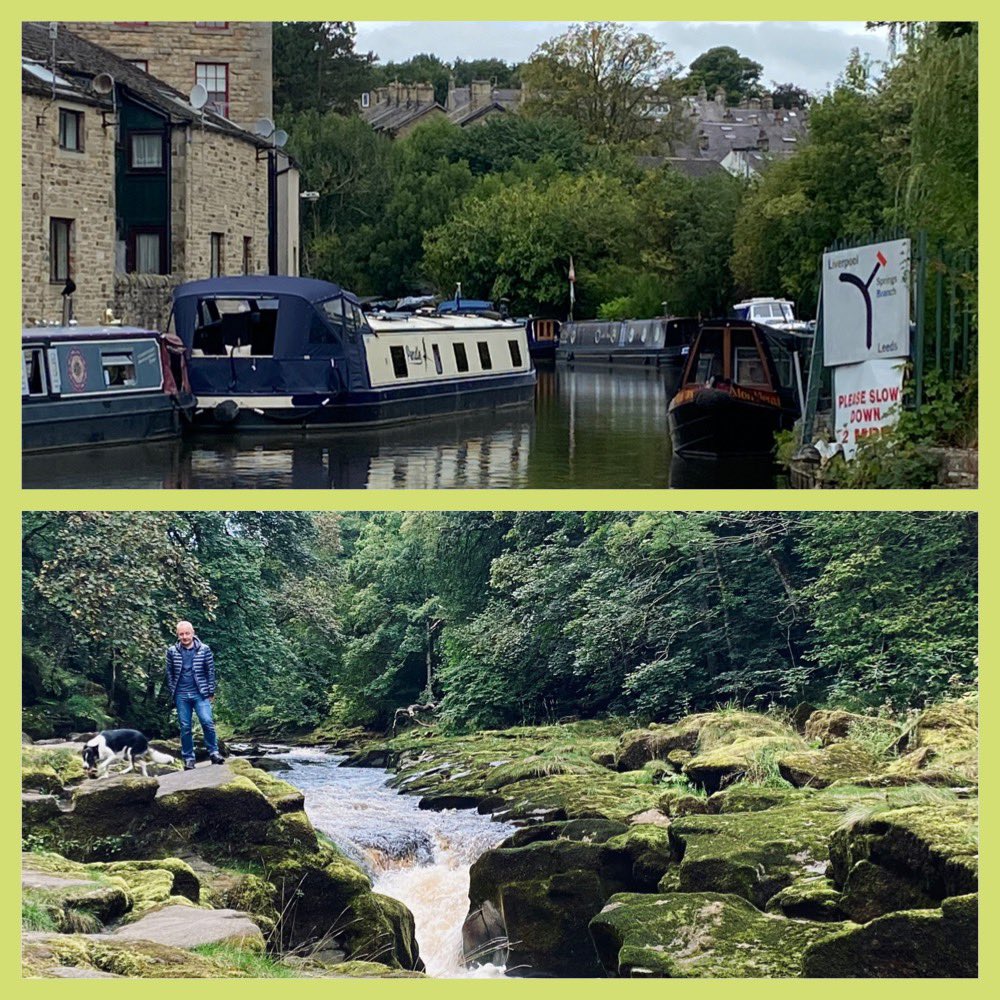 AnitaRolfe's tweet photo. A weekend of walking and reflection for us - thinking fondly of those we have loved and lost. We’ve walked 57 #nhs1000miles (1778YTD) #westriding #strid #riverwharf #barden #boltonabbey #burnsall #yorkshiremoors #baitingsreservoir #daylesway #bordercollie https://t.co/vQA8c79fqP