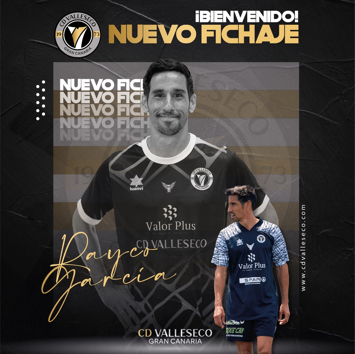 El experimentado extremo isletero <a href="/GarciaRayco/">Rayco Garcia</a> nuevo fichaje de lujo del @CValleseco en la Regional Preferente.

Jugó 213 minutos en Primera División, 2012 en Segunda División y 25219 en Segunda División B, la pasada 1658 min. en 2ªRFEF con la <a href="/udsanfer/">AVIA CAR San Fernando</a>

m.facebook.com/story.php?stor…