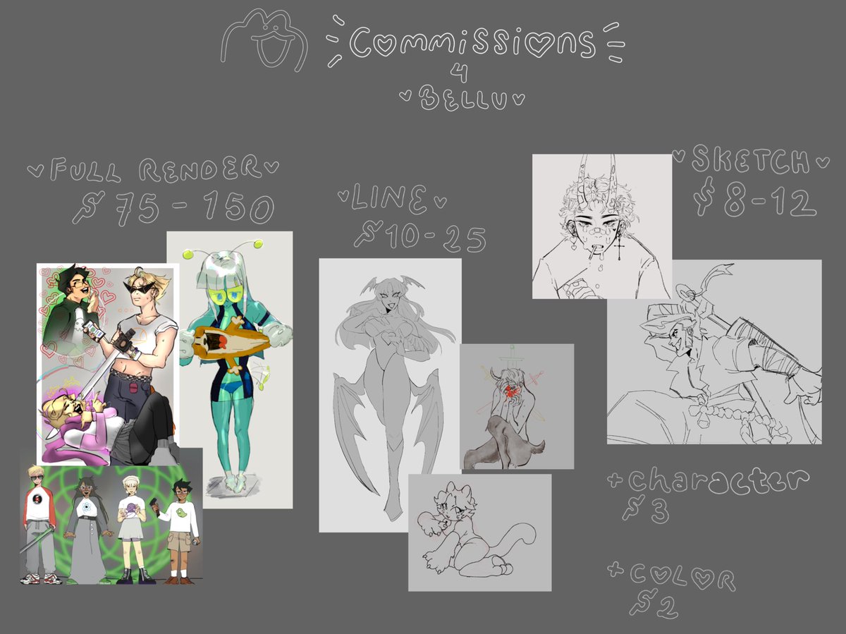 BELLU! (comms open) tweet media
