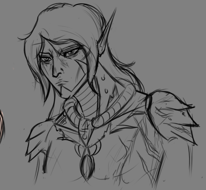 E1dritchQueer's tweet photo. good morning followers, here is an edgy space elf I've been working on https://t.co/6szNZeqKHH