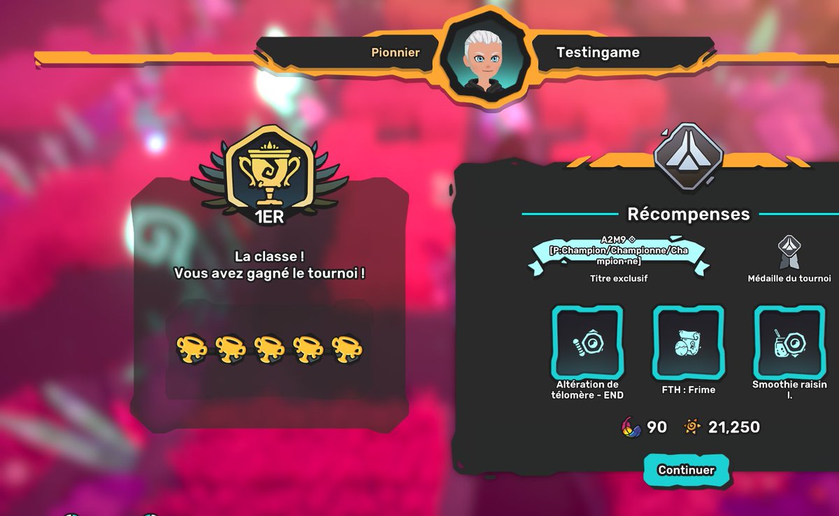 Structure_Netra's tweet image. FÉLICITATIONS à @TestingameYT qui vient de remporter l'un des tournois hebdo sur #temtem , décidément la section Catch them all s'est montrée très active aujourd'hui !