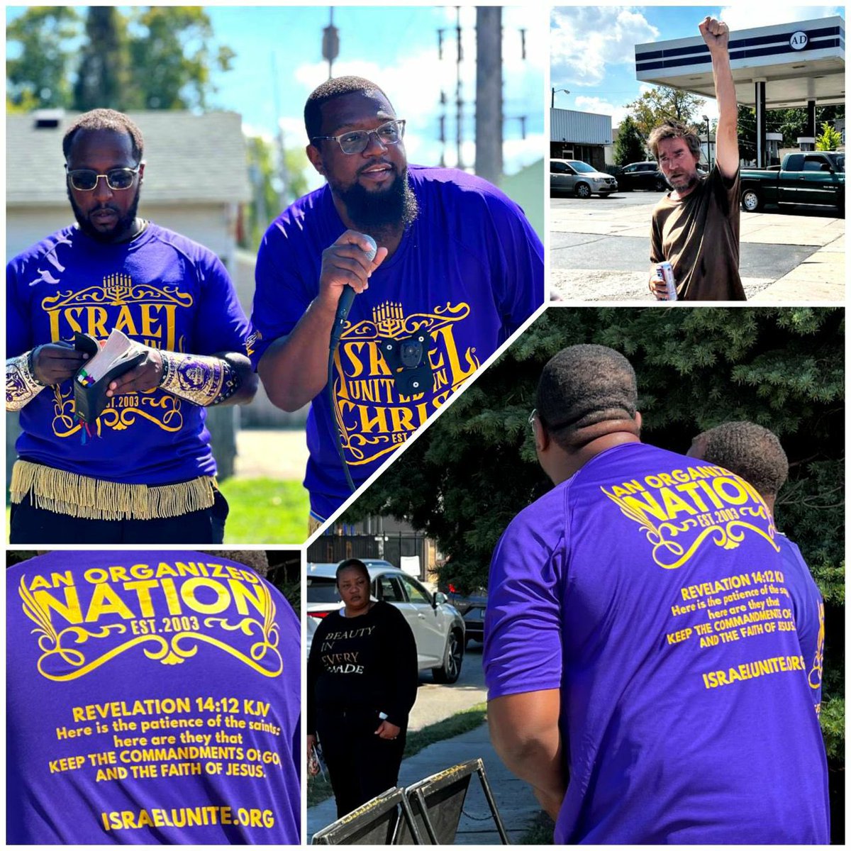 iuic_chicago's tweet photo. The Men of #IUICMILWAUKEE broke ground🥾🥾in the streets of #Racine🛣 #Wisconsin. Teaching #blacks 👨🏽‍🦱and #hispanics 👩🏻‍🦱their true nationality.

#RacineWI #DirtyP #Pblock #RealRacine #Milwaukee https://t.co/gvxH1XGs7t