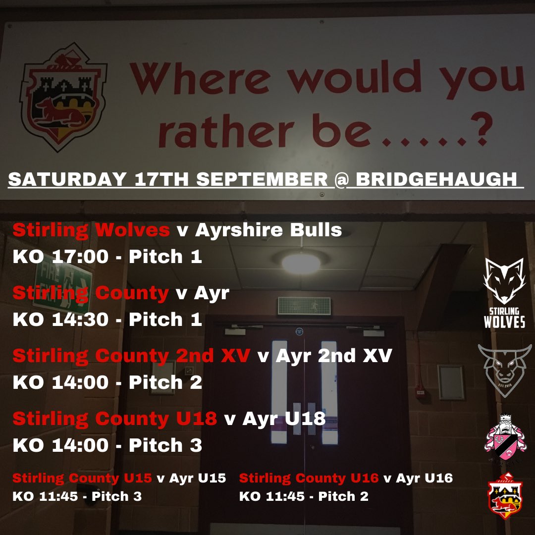 StirlingCounty's tweet photo. Full day planned at #bridgehaugh this Sat! 🔴⚫️⚪️

#wherewouldyouratherbe https://t.co/Ceipu7IfRb