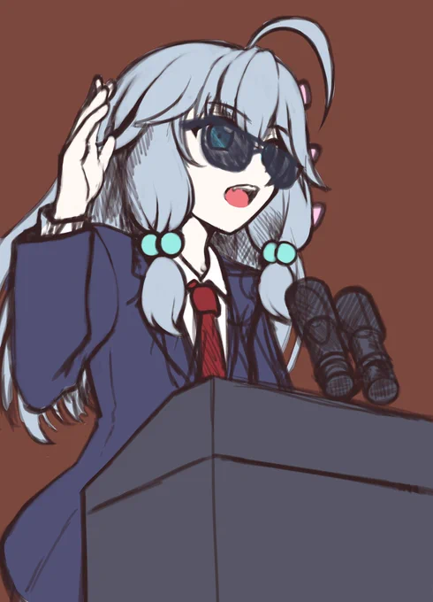 skeb進捗。とりあえずラフ(色置き)まで終わったから続きは明日またやろう! 