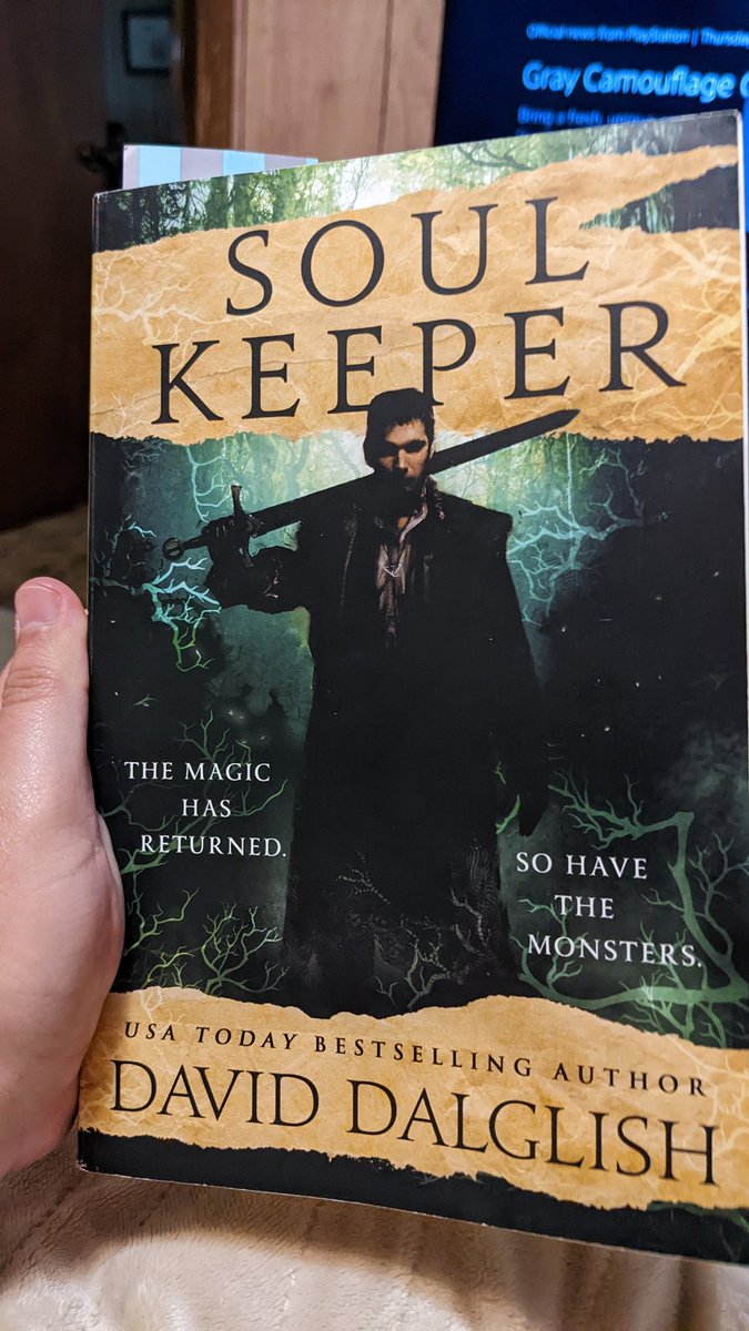 Currently reading Soul Keeper by @thatdalglishguy Halfway through it and I'm loving it so far! #fantasy #booktwitter #books #bookstagram #bookcollection #bookcollecting