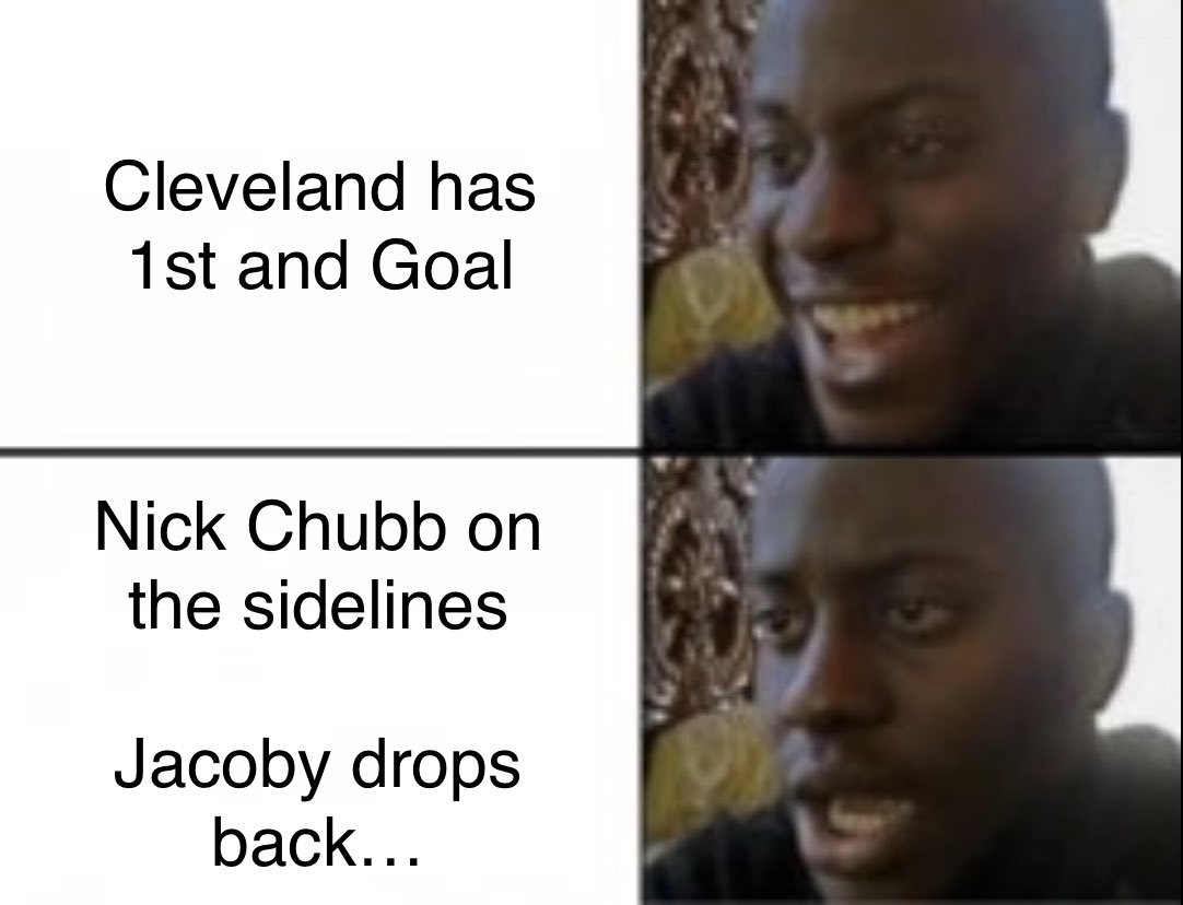 GregTomasko's tweet photo. #Browns #CLEvsCAR that was a great first half!! But…. https://t.co/679dgMflkw