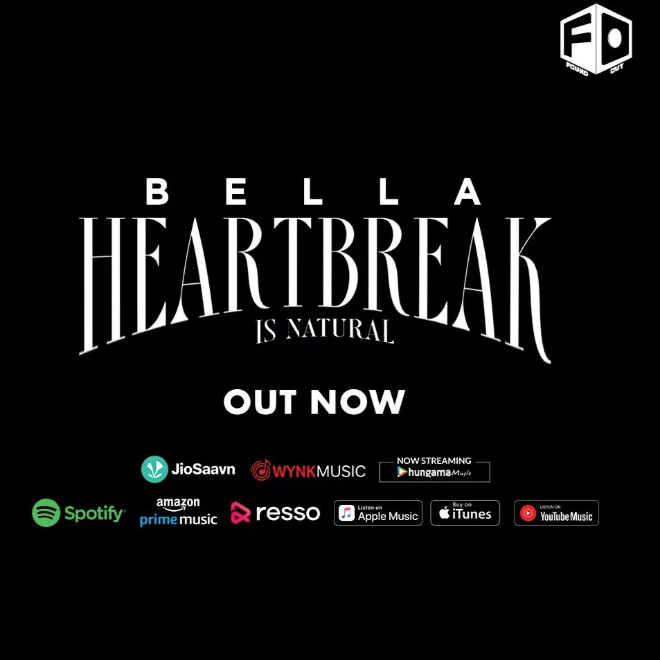 foundoutin's tweet photo. ‘Heartbreak’ never felt this good 😉
‘Heartbreak Is Natural’ by ‘Bella’ OUT NOW on all streaming platforms 🔥

#foundout #foundoutofficial #hiphop #hiphopmusic #hiphopculture #worldstarhiphop  #hiphopdance #hiphopartist #hiphoplife #hiphopnation #hiphopbeats #lofihiphop https://t.co/CJvLmqEQf2