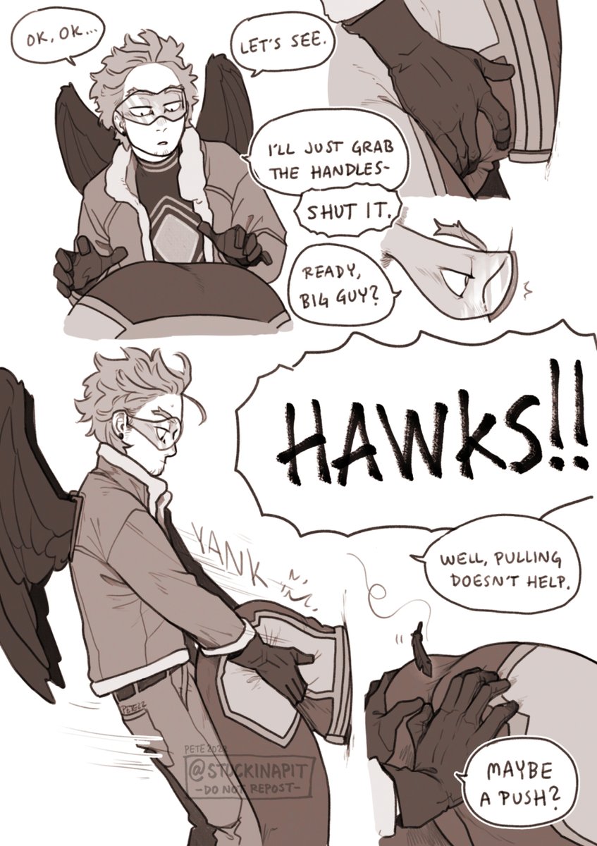 StuckInaPit's tweet photo. [ #endhawks NSFW 🔞// Stuck in a wall, a bit dubcon-ish ]

Oops! (1/2) https://t.co/HQJ2Nvg2dp