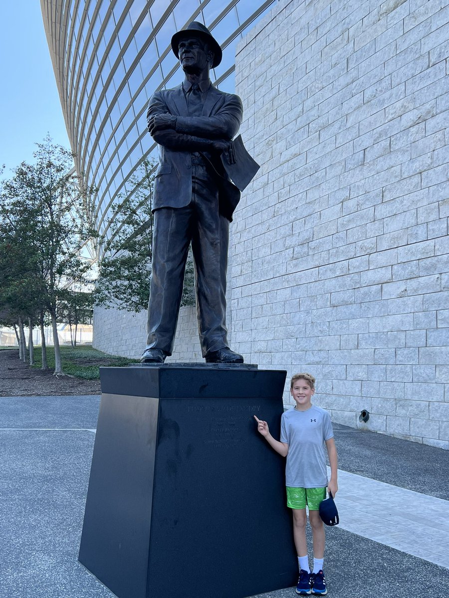 Landry getting a pic with his namesake!
