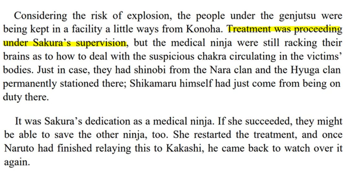 🩷🌸𝑷  SAKURA HARUNO🥉 — SAKURA&CHIYO-SASORI🥇 on X: — Ketsuryugan  Investigation Team*: This team consisted of medic-ninjas supervised by  Sakura in Sasuke Shinden. Their mission was to find a cure for the