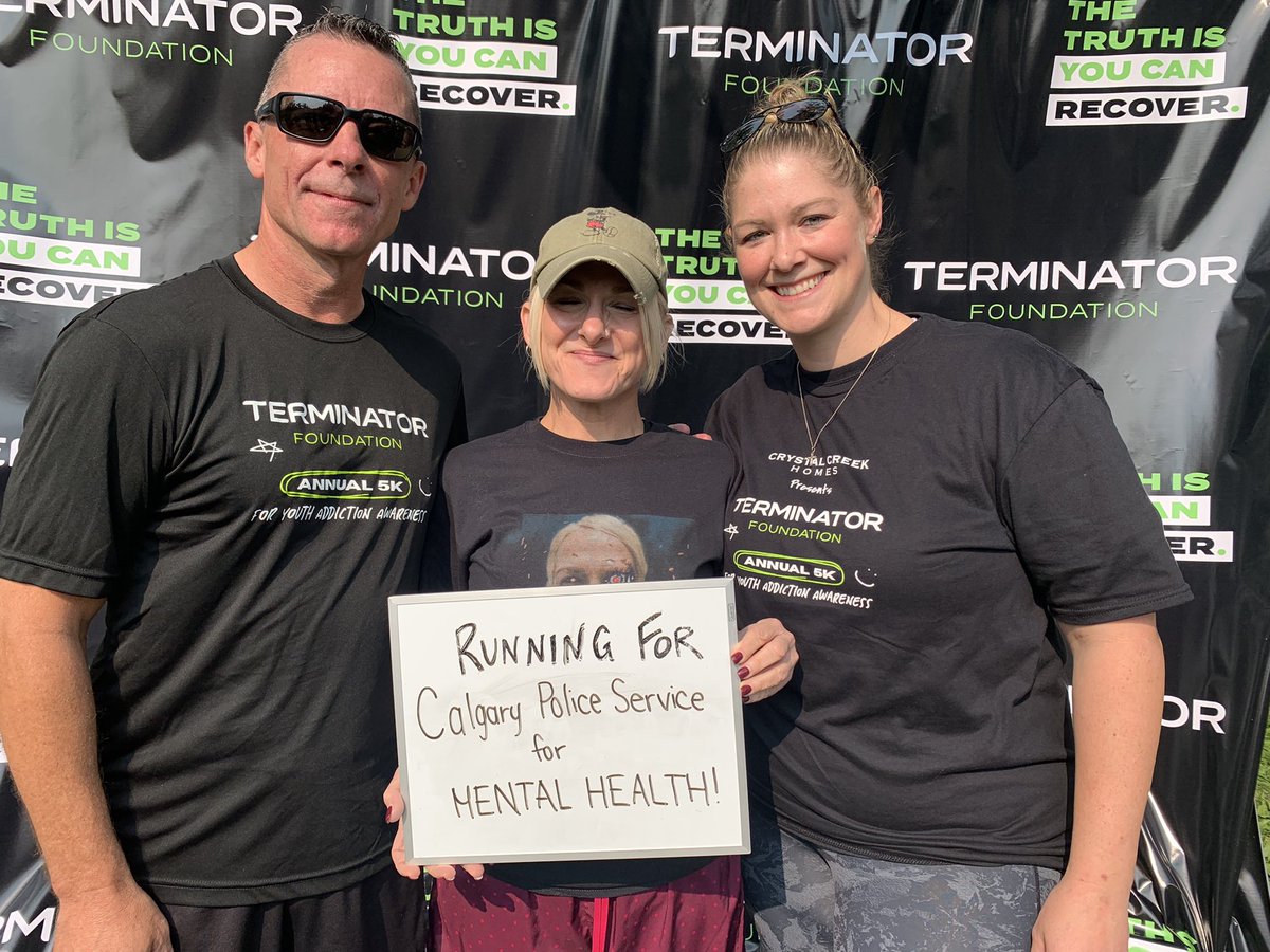neufeld_mark's tweet photo. Had a great morning yesterday at #ConfederationPark for the @terminatorfdn run for youth addiction awareness. Nice to see @VanishaBreault @jordanwitzel and many others out promoting awareness, optimism and recovery. Great to see so many @CalgaryPolice members as well as…/2 https://t.co/pNzY2GYYPV