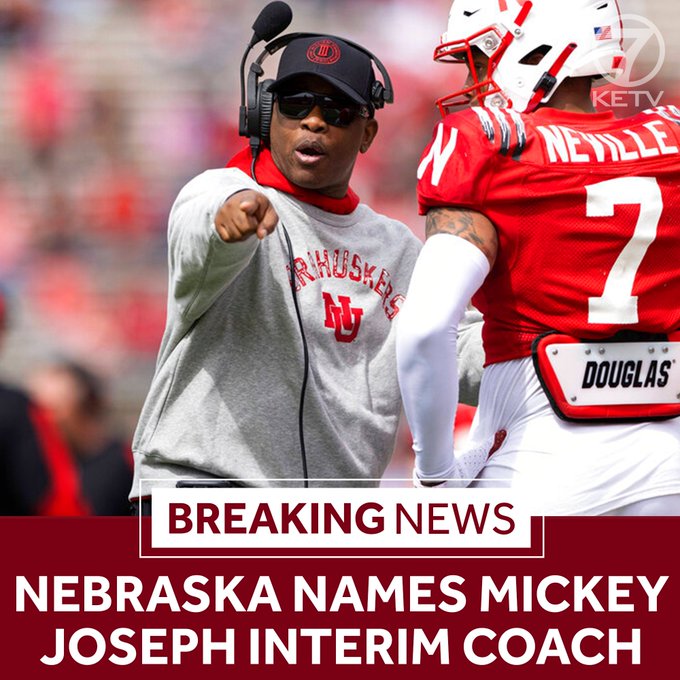 Nebraska Football: Who is Interim Head Coach Mickey Joseph