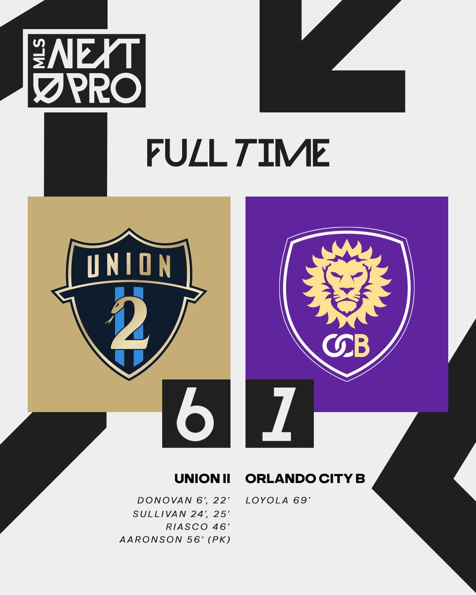 MLSNEXTPRO's tweet photo. A tale of two halves.

An early pair of braces from Chris Donovan and Quinn Sullivan lead @PhilaUnionII to a crucial win! 🔥 https://t.co/AJgWKec7HZ