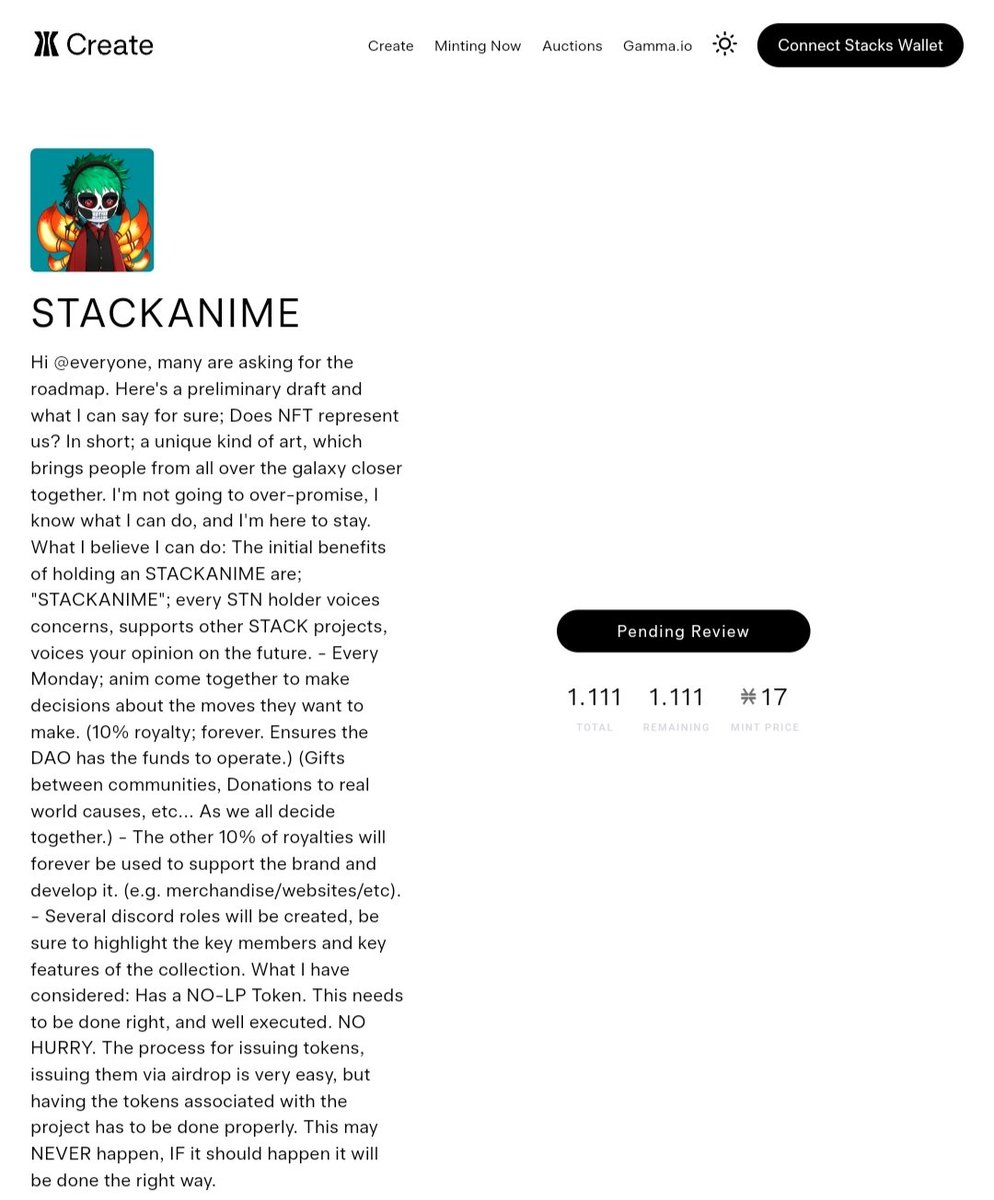 stackanimebtc's tweet image. 1111 STACKANIME coming soon to gamma.io 

create.gamma.io/collection/sta…

#BitcoinNFT #TryGamma