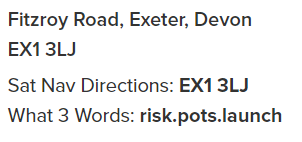 ZzrPhil's tweet photo. I'm a great believer in the use and helpfulness of @what3words, however it is important to get the details right @premierinn #Exeter https://t.co/pv8RpMX8Ib