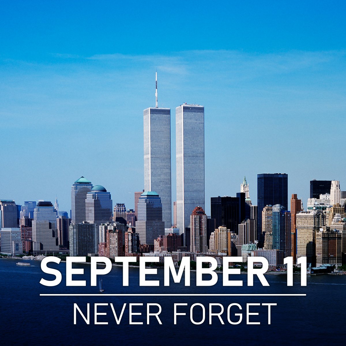 Today we remember all the lives lost during the tragic events of September 11, 2001, and all the heroes who came to aid those unfortunate victims. We remember America's resolve and ability to unite with a purpose! We remember and renew our vows never to forget!