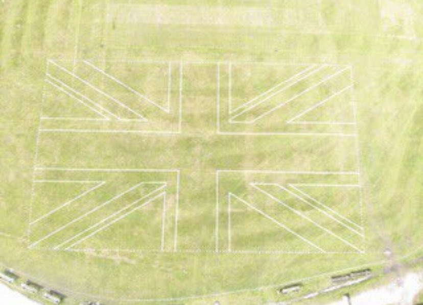 Tribute to Her Majesty Queen Elizabeth II added to our outfield today - thanks to <a href="/Bolton_S_Mark/">Mark Stuart Bolton (aka Robot Man)</a> for his services #RIPQueenElizabethII #ThankYou