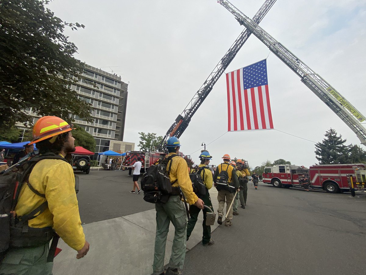 swofire's tweet photo. Today, we’re honored to take part once again in the 20th Annual 9/11 Firefighter Memorial Stair Climb at the Rogue Valley Manor. 

We will #neverforget those who lost their lives in the September 11, 2001 attacks and the sacrifices made by those who responded to help. https://t.co/R0y7z53Qfw