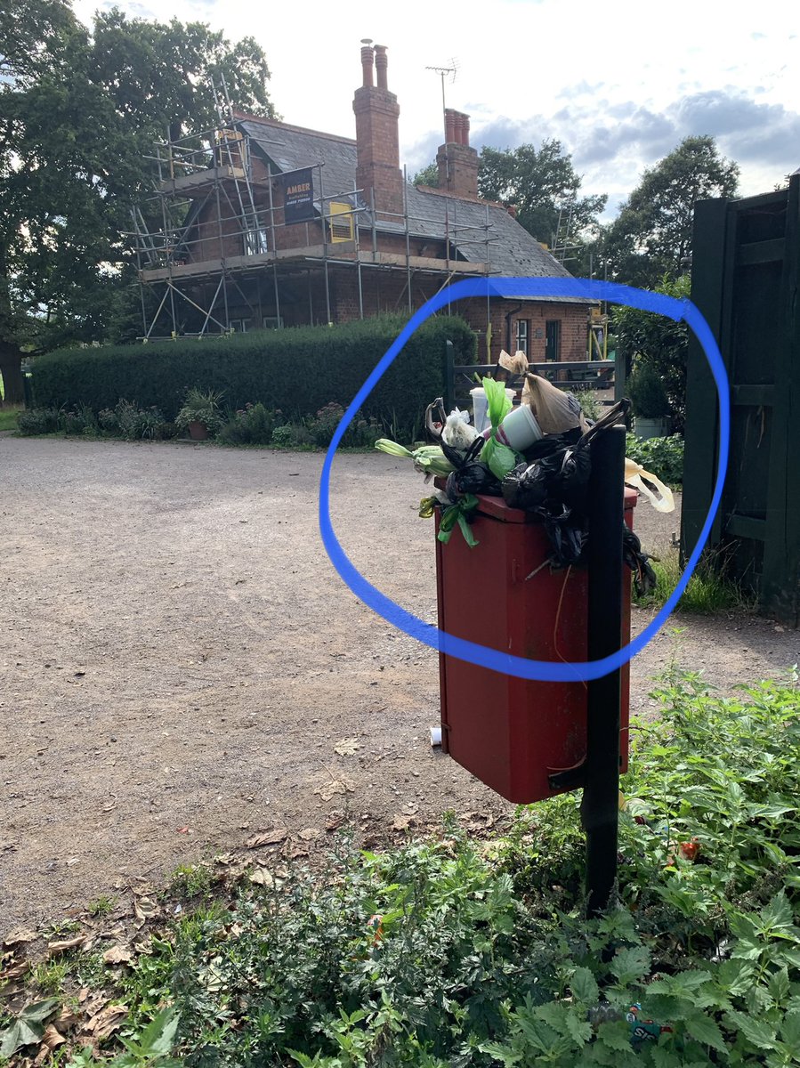 jofLeach's tweet photo. @OsterleyNT could you please chivy your dog poo bin contractor to do their job?  In the meantime perhaps your own staff could take the initiative to clear up the mountains of poo bags and other refuse greeting visitors at all entrances?  It’s disgusting and been like it for days https://t.co/arvo4r65ha