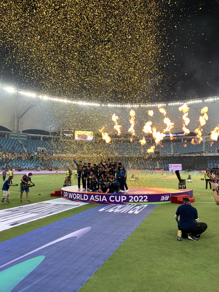 RusselArnold69's tweet photo. Congratulations ⁦@OfficialSLC⁩ #asiacup2022 What an outstanding performance 👏👏👏 https://t.co/kADzYfXlBi