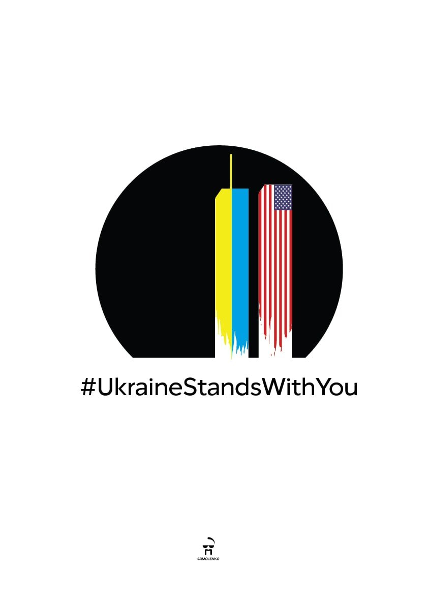 InformNapalm's tweet photo. #September11th 
Today is the anniversary of the tragedy in the #USA.
Today, Russian troops attacked several civilian objects of critical infrastructure with the aim of cutting off power to hospitals and residential areas in many cities of #Ukraine. 

#RussiaIsATerroristState https://t.co/SeSfEx1aRI