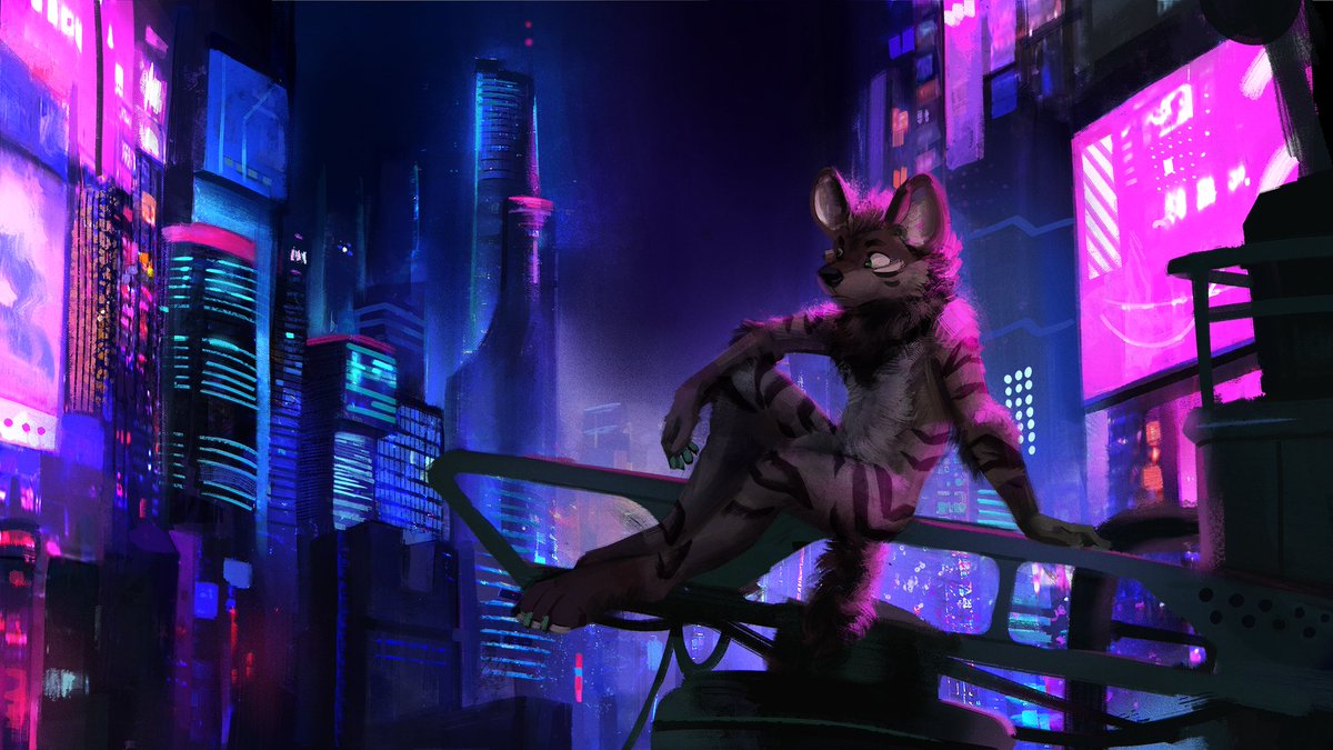 Another comm for @HimboHyena !! forgot to post again lol 🏙️
