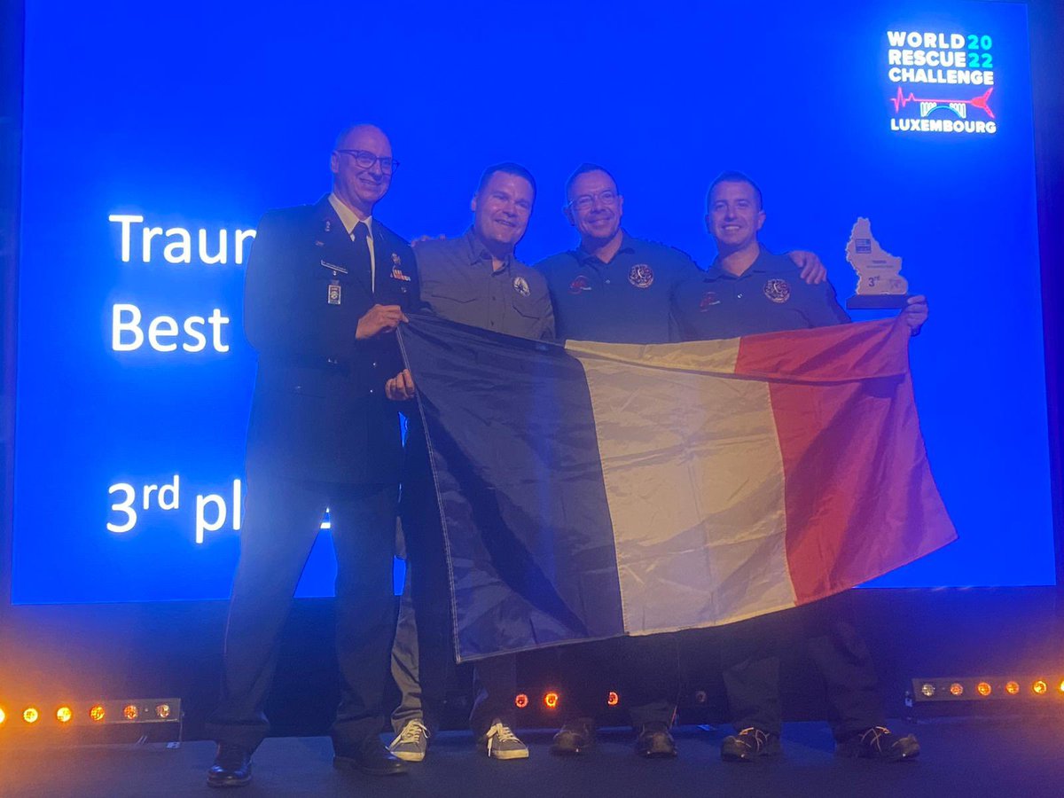 [#COMPÉTITION] C’est avec fierté que nous vous communiquons le classement du #wrc2022Luxembourg. L’équipe SUAP des <a href="/pompiers78/">pompiers78</a> termine 3e du championnat pour l’épreuve « complexe » sur 36 équipes. 
Une très belle place qui vient récompenser un investissement sans faille 👏🏻