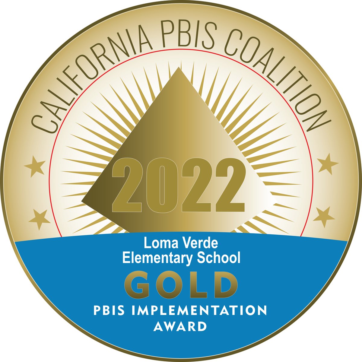 CONGRATULATIONS! Loma Verde Elementary has received the 2022 GOLD Award from the California PBIS Coalition for PBIS Implementation! We are so proud of our staff and students' hard work to make this such a special place to learn. @lomaverdewildcats @cvesdnews <a href="/CVESD_MTSS/">CVESD MTSS</a>