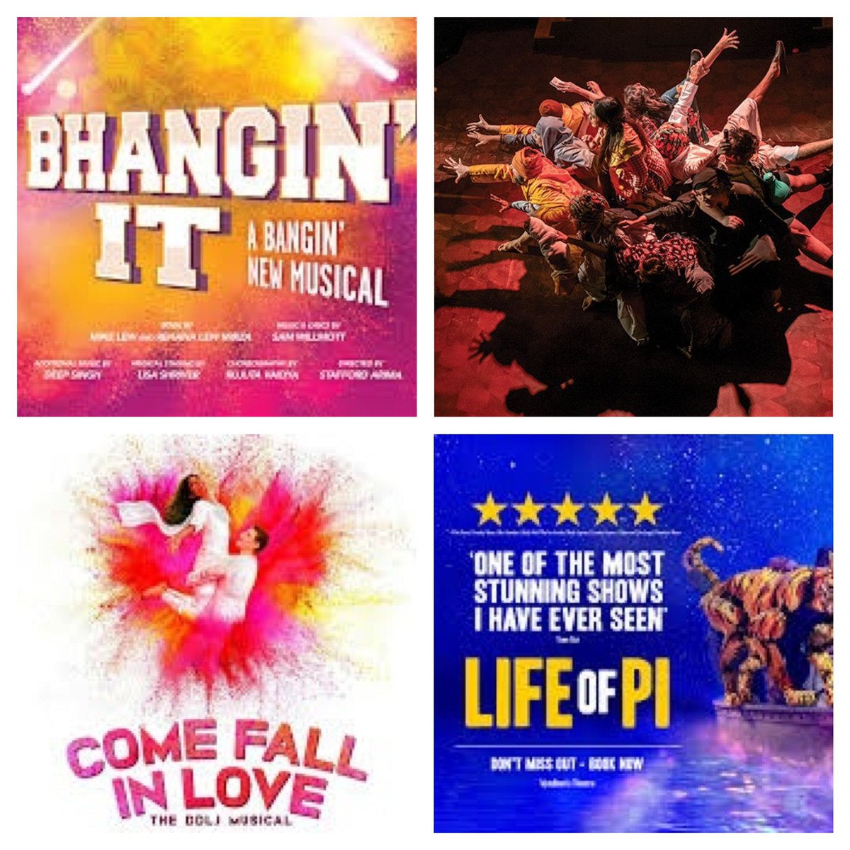 Just so you know in the US, South Asian theatre is thriving including 3 South Asian musicals incoming! Let this be a clear sign of South Asian representation and talent readily available on our stages! #LifeofPi #ComeFallinLove #BhanginIt #MonsoonWedding