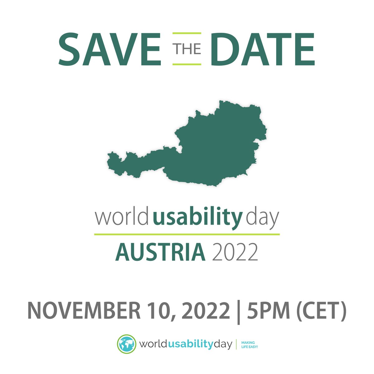 WUD_Austria's tweet photo. 📢 Less than 2 months until World Usability Day Austria 2022!
#WUDAustria22 #WUDAustria #WorldUsabilityDay
#OurHealth #UX #UserExperience
#UXAustria #UXGraz #UXSalzburg #UXLinz #UXVienna #UXKlagenfurt #BetterTogether https://t.co/tQzaSmPYoW