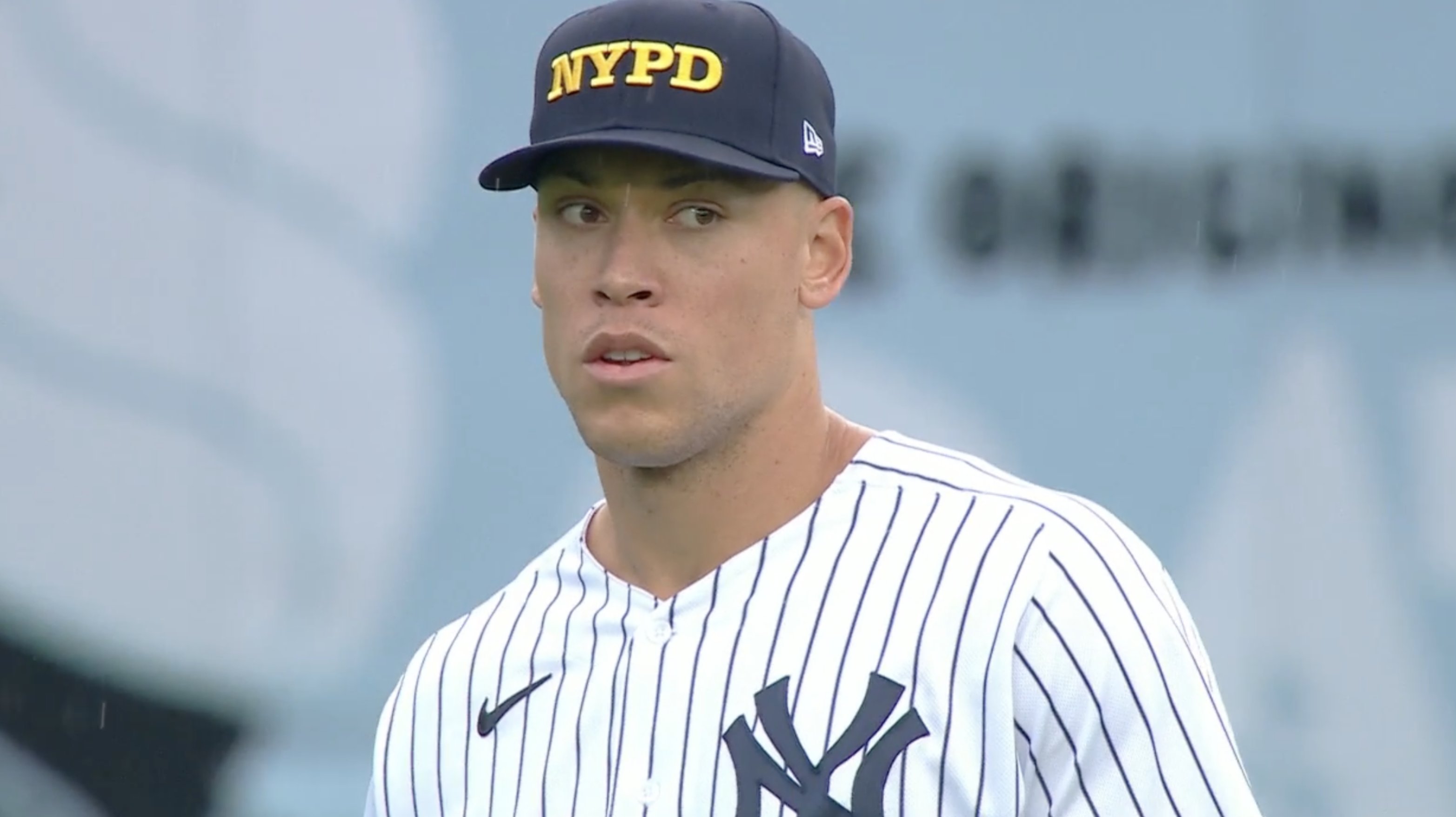 Talkin' Yanks on X: The Yankees are wearing NYPD hats today on the 21st  anniversary of 9/11  / X