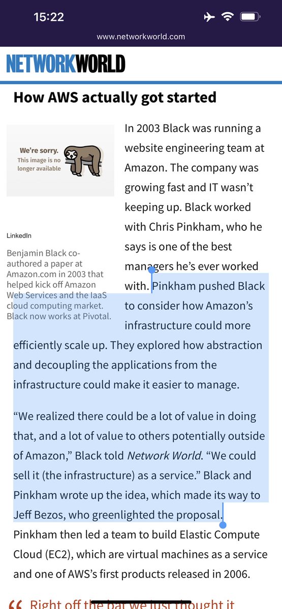 AWS was NOT started to sell off-peak/hours server capacity networkworld.com/article/289129…