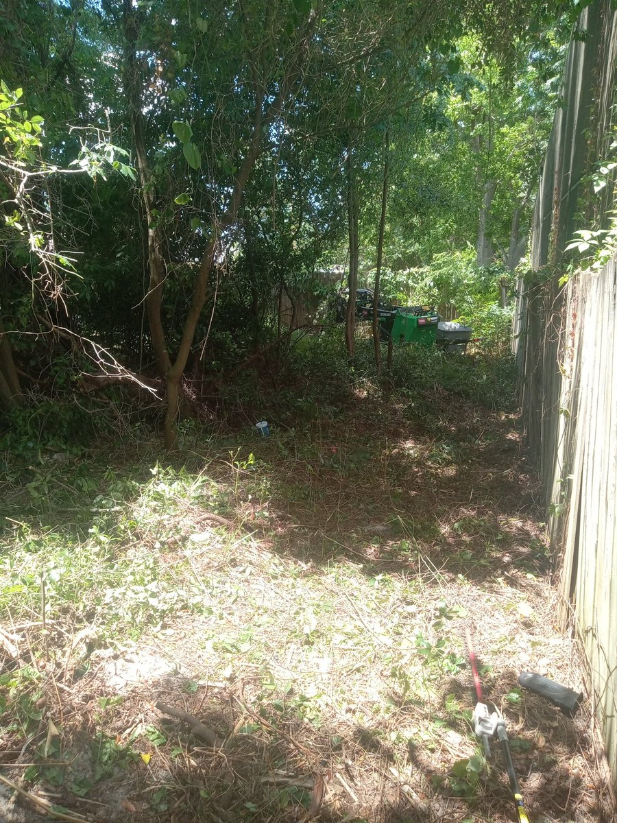 Keysprolawncare's tweet image. What a difference this land clearing made. Let us do the heavy lifting this fall. #landscaping #lawncare #fallproject