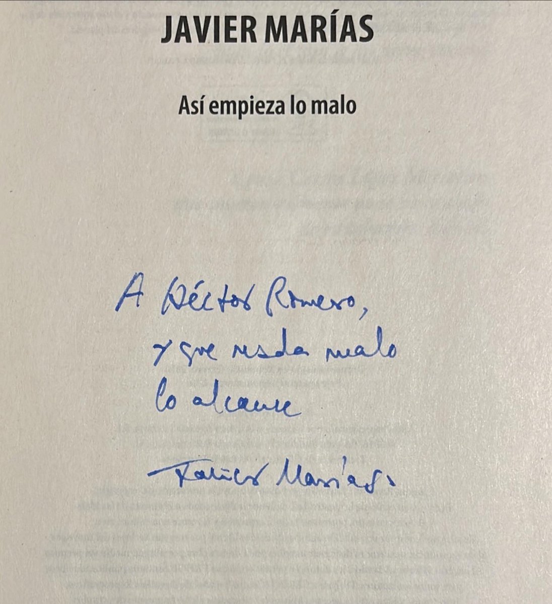 Nos vemos pronto amigo! Gracias por tanto, descansa en Paz Javier Marías! Este mundo sin ti, será más mediocre de lo que ya era.