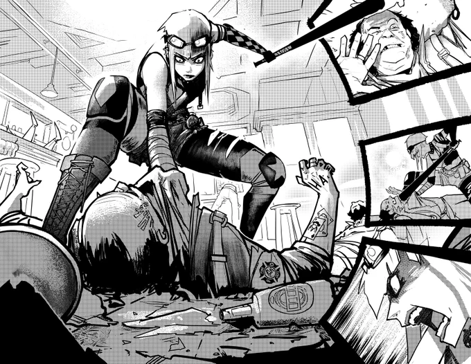 Today is #HarleyQuinn 30th birthday?! 

Got a chance to draw her officially last year on my very first published comic with the amazing @dennisculver in Future State: Gotham #4 