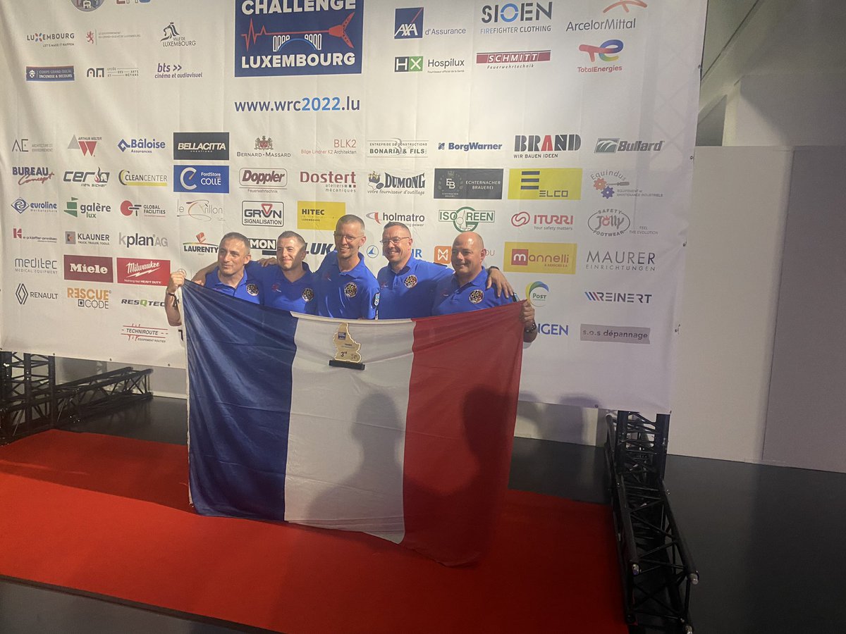 Sommes sommes fier d’annoncer que notre équipe Trauma finit à la 3eme place du scénario complexe au @worldrescuechallenge2022