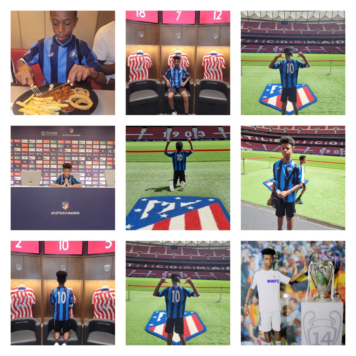wwfcjuniors's tweet photo. The U12 Blues were challenged with best summer pic in a WWFC shirt. We had shots on a Dominican beach, the Gruffalo ride, underwater shots, press conference in Madrid and many more! Alas Toby the dog is the winner! Great effort from all the boys.
#biggestsmallclub
#westwickham https://t.co/96eOM3V29o